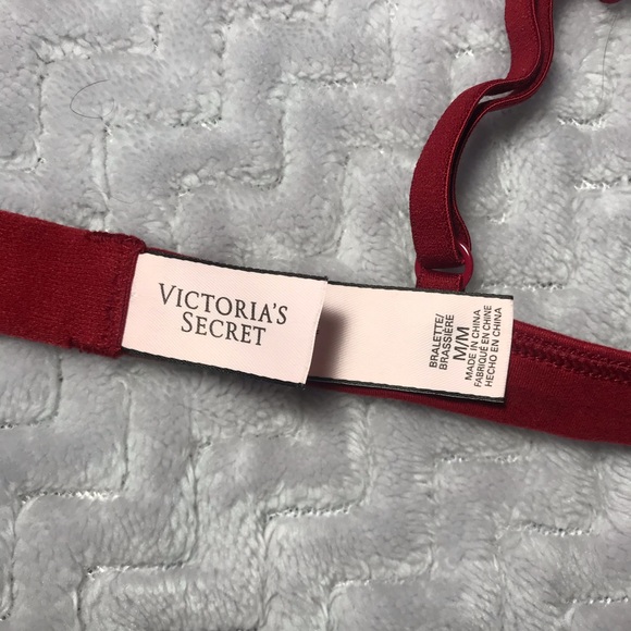 Red Victoria’s Secret bralette size Medium - Picture 4 of 4